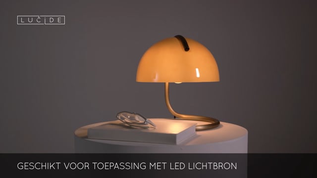 Tafellamp - Ø 23,5 cm - 1xE27 - Oranje Tafellamp - Ø 23,5 cm - 1xE27 - Oranje