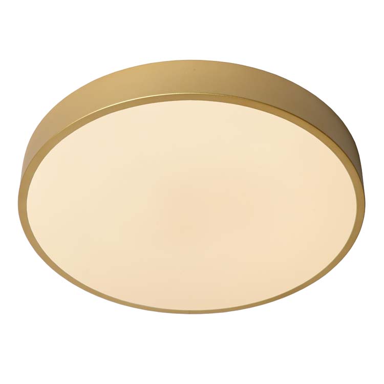 Plafonnière - Ø 39,5 cm - LED Dimb. - 1x24W 2700K - 3 StepDim - Mat Goud / Messing