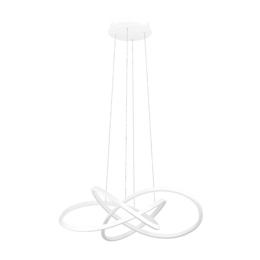 Hanglamp Easy Lift - Wit - Ø90cm - Dimbaar - 1x50W - 2700-6500K - met afstandsbediening