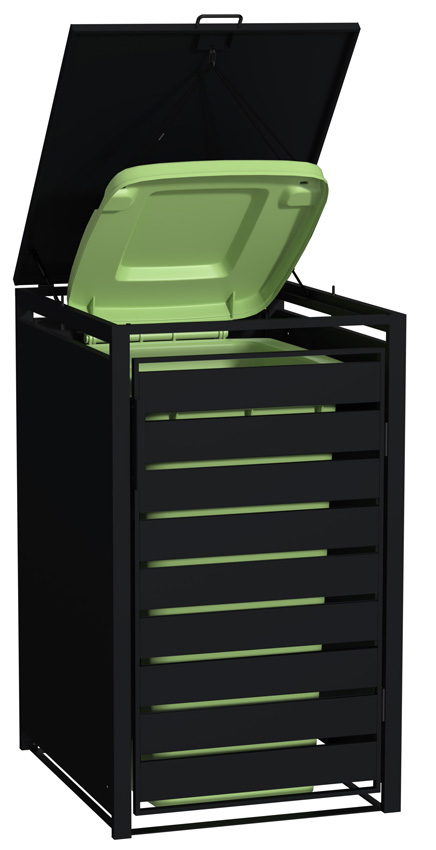 Containerberging mat zwart 116x68x80cm