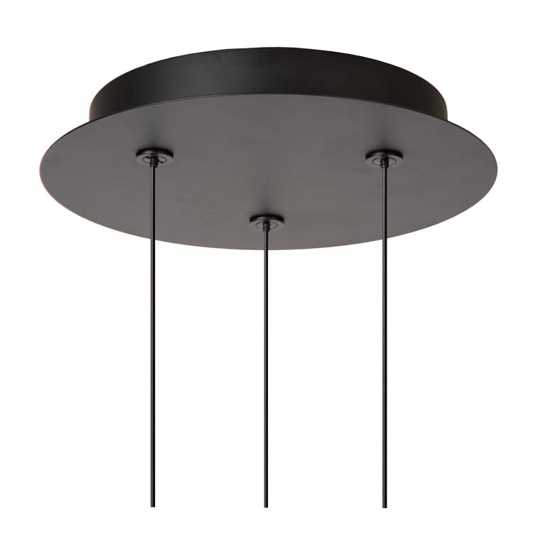 Hanglamp - zwart - Ø25cm - LED - 3x7,8W - 2700K