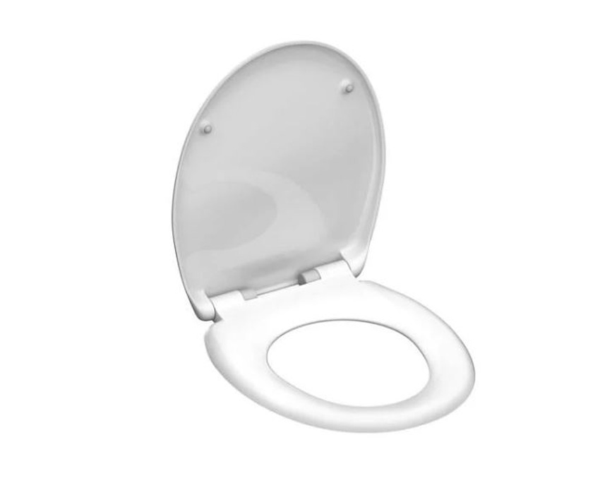 Siège de WC softclose blanc brillant