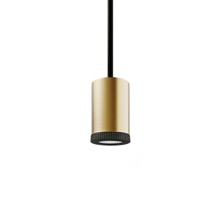Suspension - noir or - Ø4,2x6,2cm - Mini GU10 - 1x3,2W - 260lm - 2700K - Incl. câble de 2m