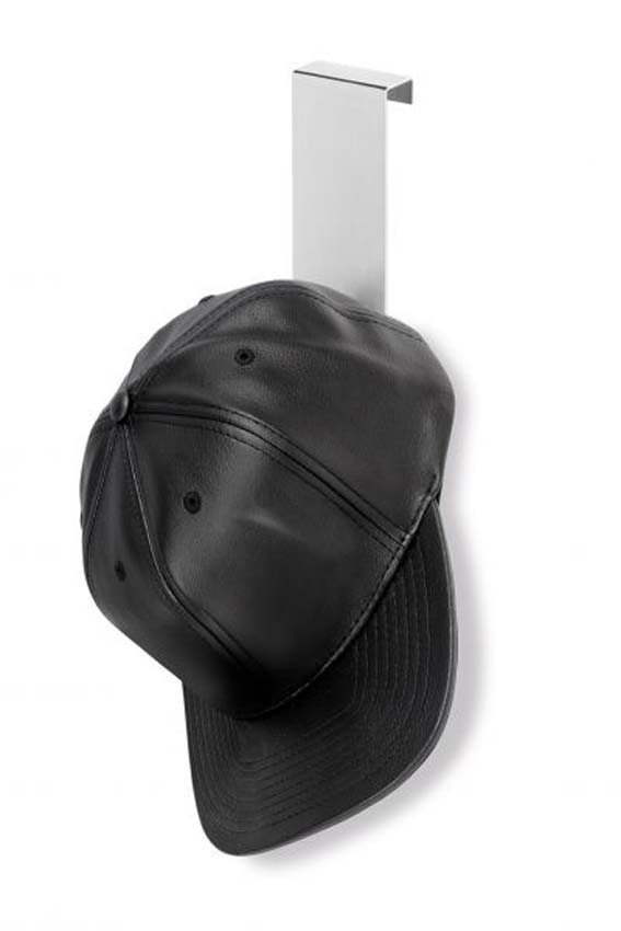 Porte-manteau Zack Exit en acier inoxydable argenté 13,5cm