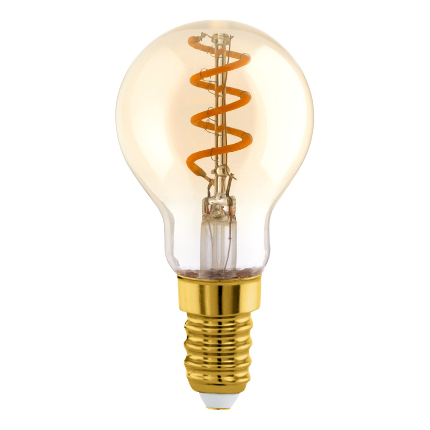 LED lamp - E14 - amber - Ø4,5cm - dimbaar - 1x4W - 145lm - 2000K - 1 stuk