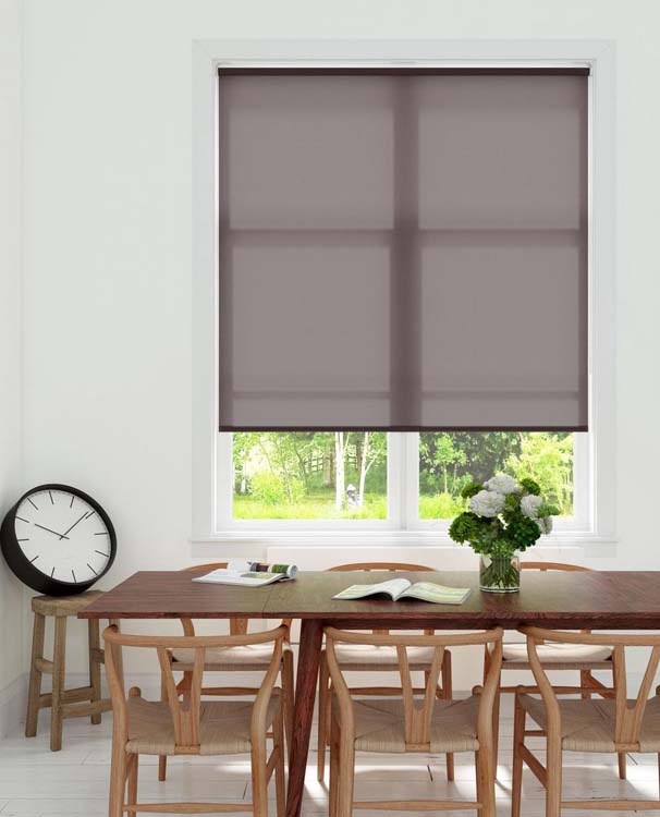 Store enrouleur translucide 210x190cm marron