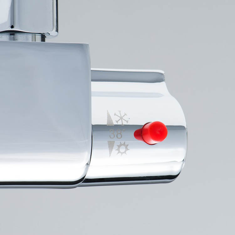 Robinet de douche thermostatique Vincent chrome Robinet de douche thermostatique Vincent chrome