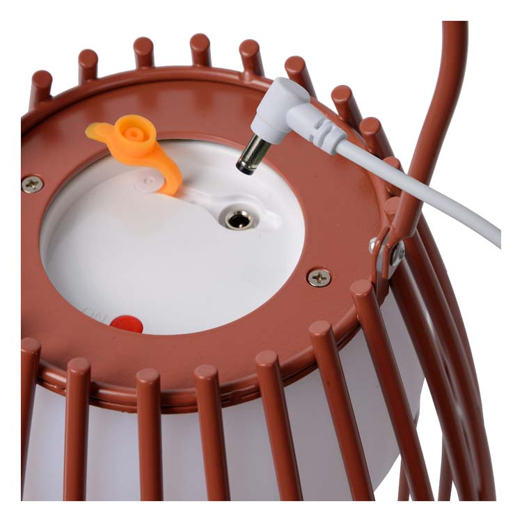 Lampe de table extérieure - brun rouille - Ø17,5cm - LED - 0,3W - 3200K - IP44 - 3StepDim