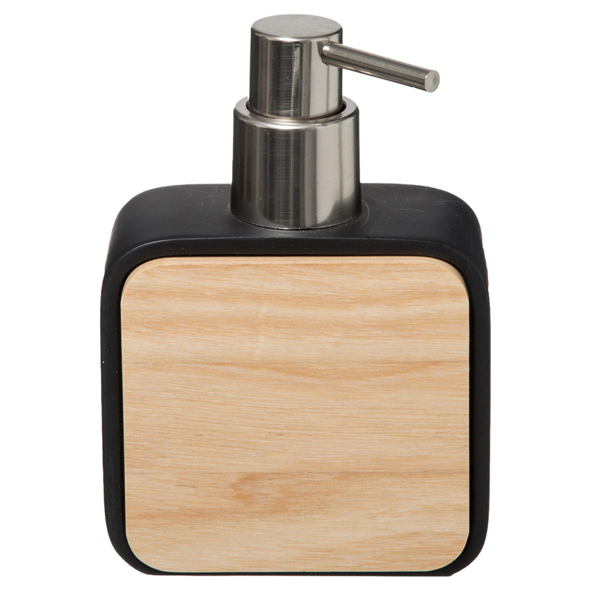 Distributeur de savon Origi polyrésine noir 9,9x5,1x14,8cm