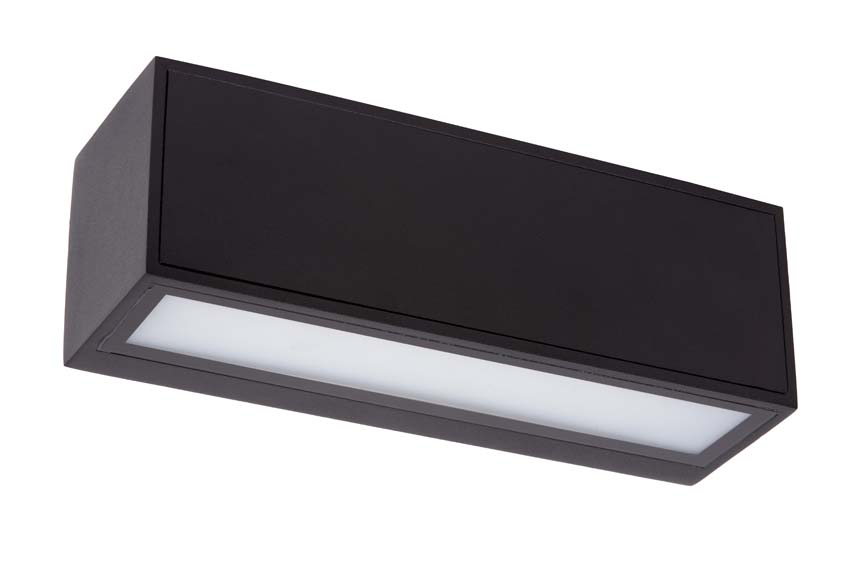 Applique murale Solar Vita - noir - LED dimmable - 1x2W - 2850K/3150K - IP54 - détecteur jour/nuit