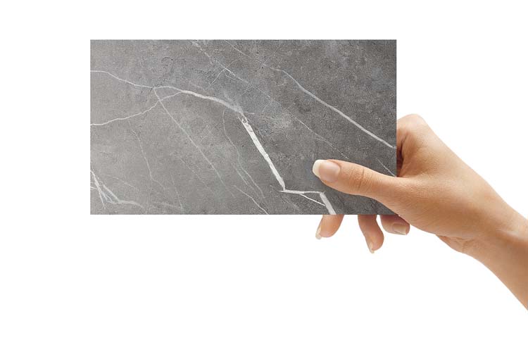 Staal wandpaneel Dumawall Porto Gloss grijs