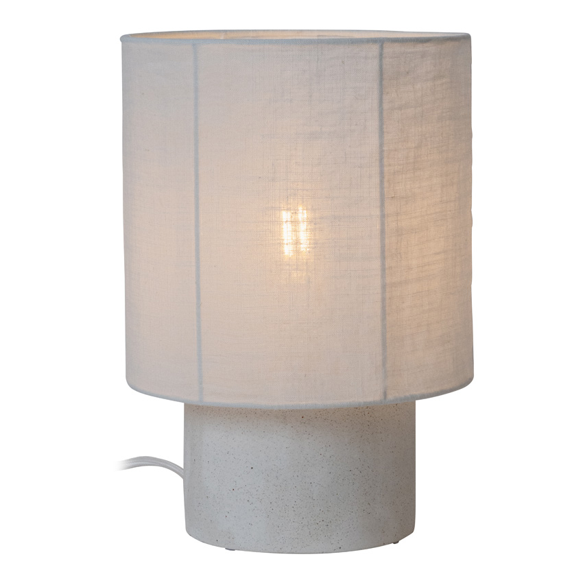 Lucide Essential Tissaja - Tafellamp - Ø20cm - 1xE14 - Wit