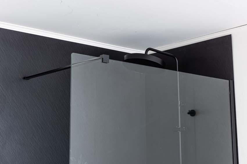 Paroi de douche Milo Slate 91,4 x 243,8 cm noir mat
