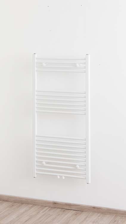 Handdoekradiator Doris enkel 120x60cm mat wit 524Watt