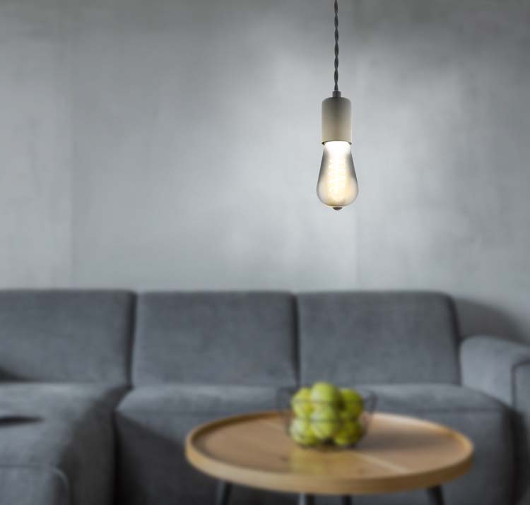 Lampe LED spirale smoke ST64 E27 100LM dimmable