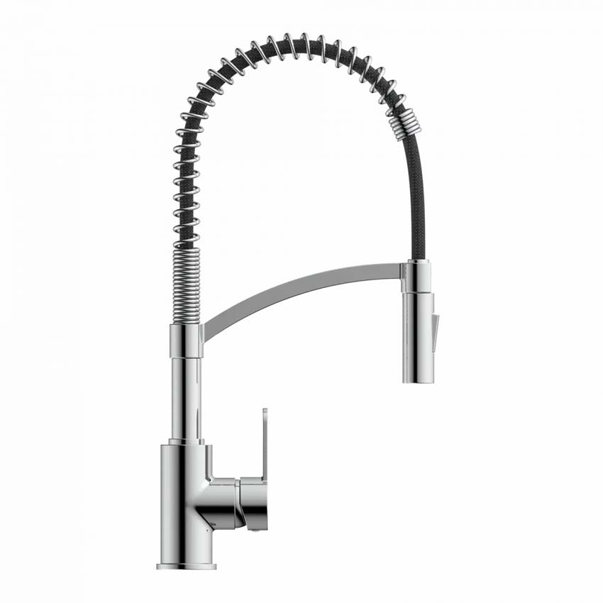 Keukenkraan Wasserwerk WK 3 chroom met uittrekbare uitloop