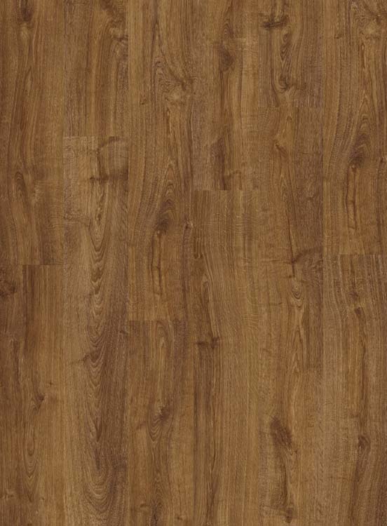 Sol vinyle Quick-Step Bloom planche 6mm chêne brun dautomne brun foncé 149,4x20,9cm avec sous-couche