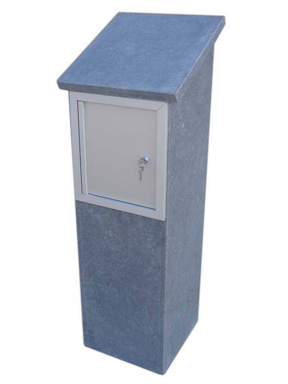 Brievenbusplaat Libin blauwsteen