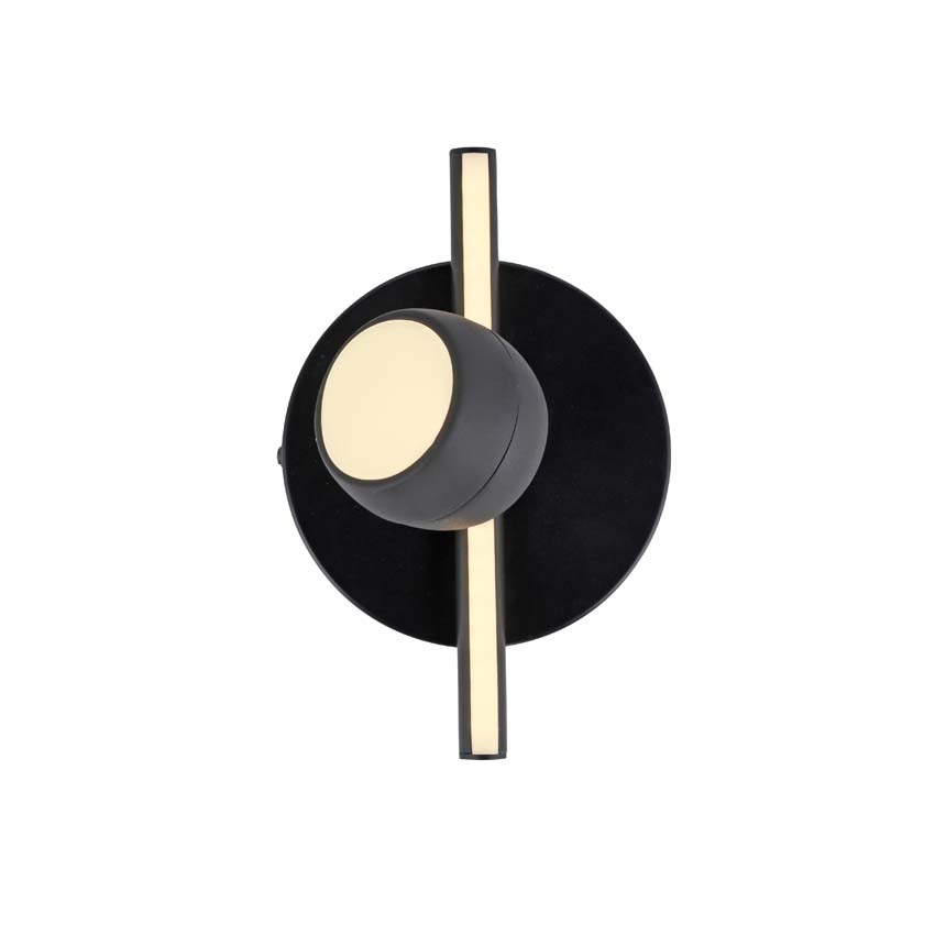 Spot plafond - noir - 13x20cm - dimmable - 3,2W - 3000K