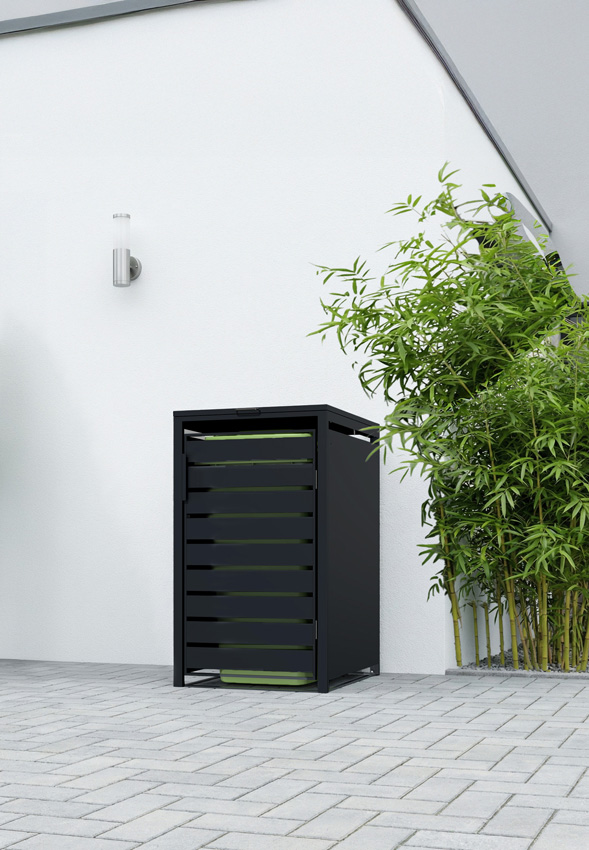 Containerberging mat zwart 116x68x80cm