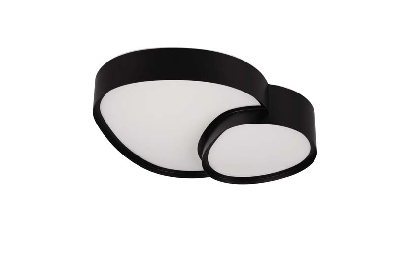 Plafondlamp - zwart - 43,5x36x11,5cm - dimbaar - LED - 1x21W - 2700-6500K