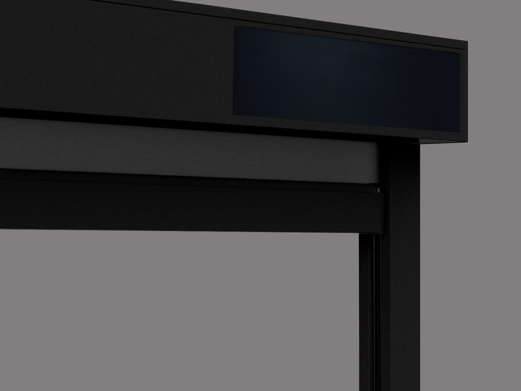 Store vertical extérieur Vinz L noir solaire droite sur mesure