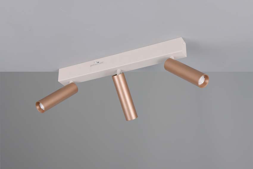 Spot en saillie - Brun café - 44x17,5x4cm - Dimmable - LED - 3x5,5W - 2300-4000K