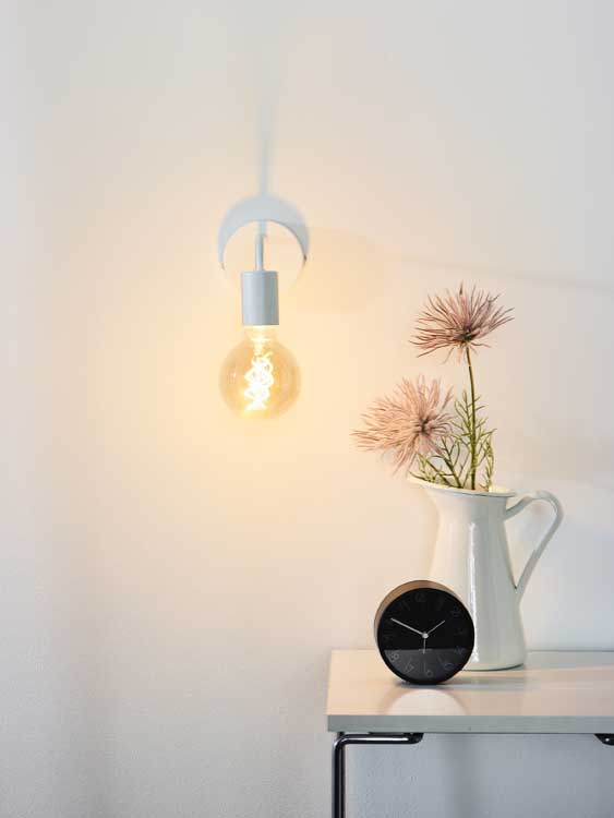 Wandlamp - wit - 20x10x13cm - E27 - 40W