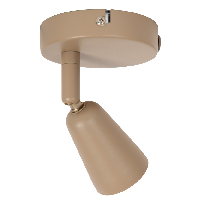 Spot de plafond - Taupe - 14x10x12cm - 1xGU10