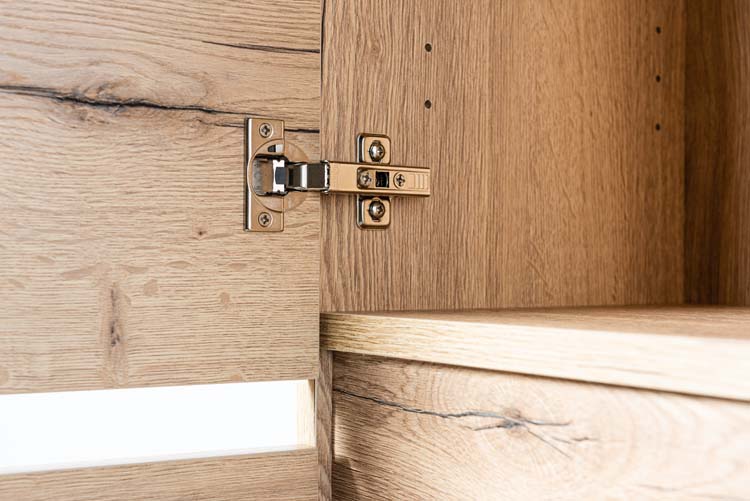 Kolomkast Domino eik hangend 170x40x32cm