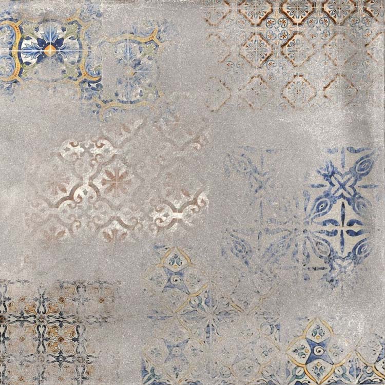 Carrelage de sol et mural Matrix à motif multicolore 60x60cm