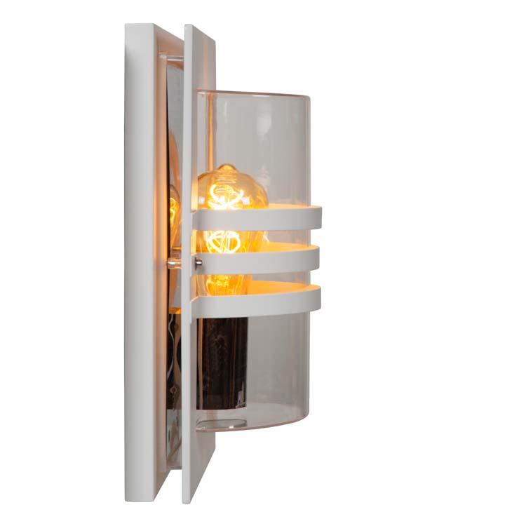 Lucide PRIVAS - Wandlamp Buiten - 1xE27 - IP44 - Wit