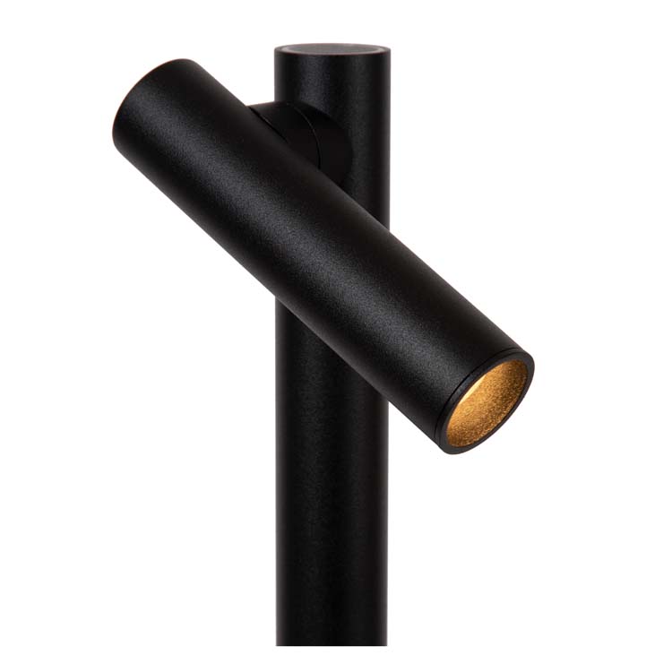 Lampe de lecture - noir - H120cm - LED - 2,2W - 2700K - IP54 - avec station de charge