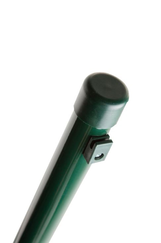 Tuinpaal groen 175cm met spandraadhouders geschikt voor draadpaneel/tuindraad