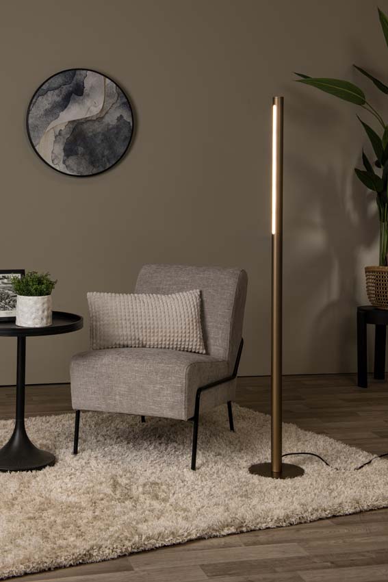 Lucide Premium Griffith - Vloerlamp - Ø 21 cm - LED Dimb. - 1x18W 2700K/4000K - Brons Lucide Premium Griffith - Vloerlamp - Ø 21 cm - LED Dimb. - 1x18W 2700K/4000K - Brons