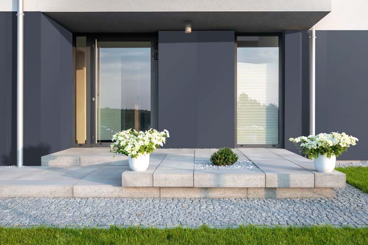 Gevelpaneel FLUX facade rigid 2605x305x6mm antraciet