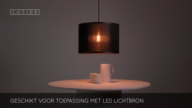 Lucide TAGALOG - Hanglamp - Ø 40 cm - 1xE27 - Zwart Lucide TAGALOG - Hanglamp - Ø 40 cm - 1xE27 - Zwart