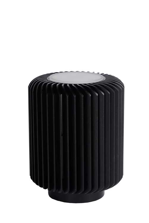 Lucide TURBIN - Tafellamp - LED - 1x5W 3000K - Zwart
