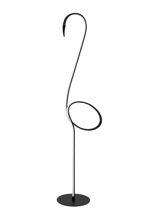 Staande lamp - zwart - H130cm - LED - RGB