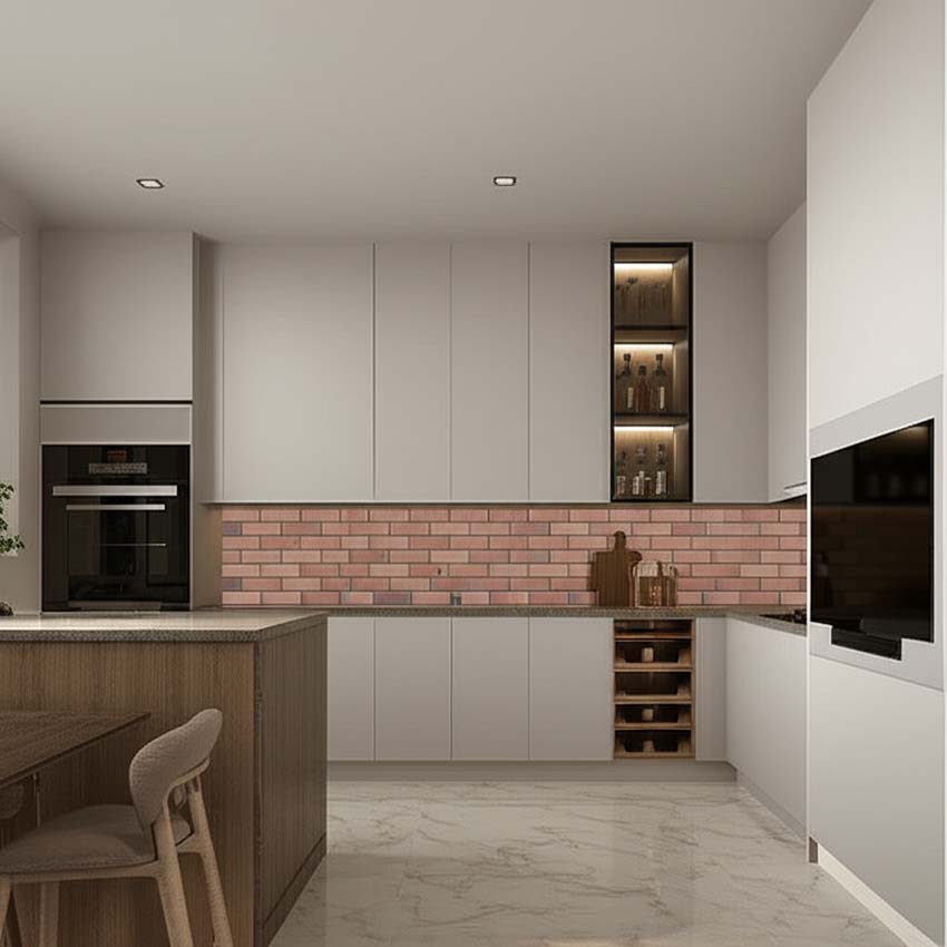 Wandtegel Noah mat koraal 30x90cm