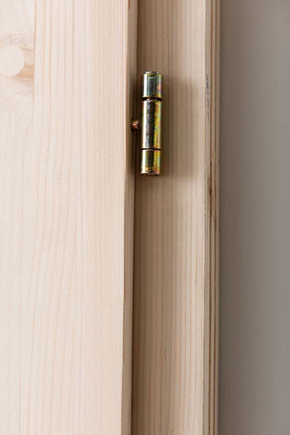 Porte extérieure bois Sorin chinchilla verre 980x1980mm poussant à droite