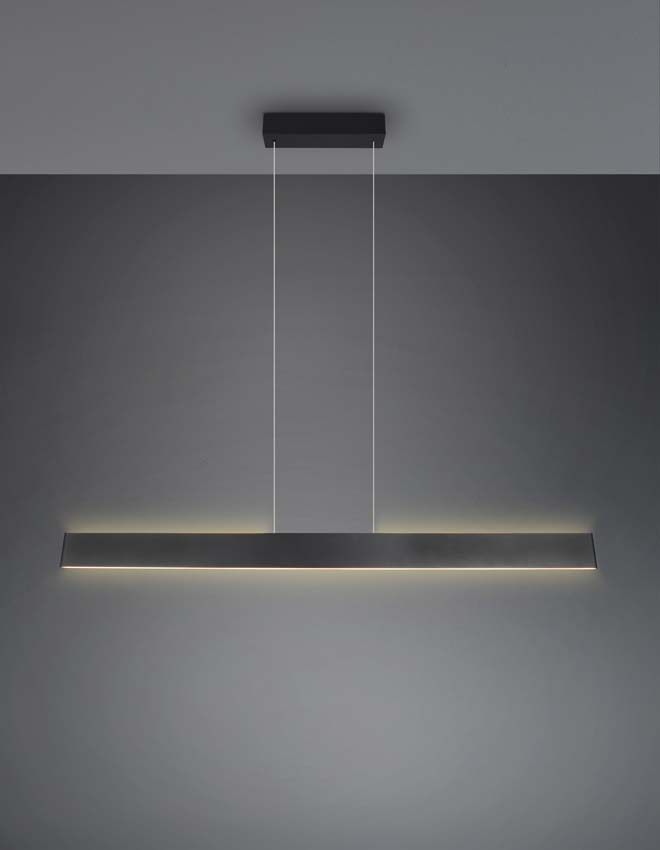 Hanglamp Easy Lift - Zwart - 150cm - Dimbaar - 1x35W - 2700-6000K