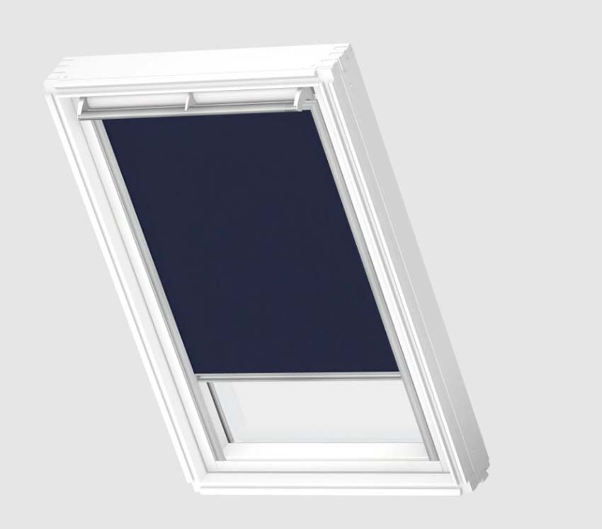 Rolgordijn Velux verduisterend handbediend donkerblauw CK01 1100S