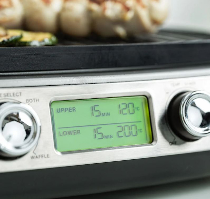 Contactgrill Greenpan Elite PFAS-vrij zilver 18,6x35,3x34,6cm