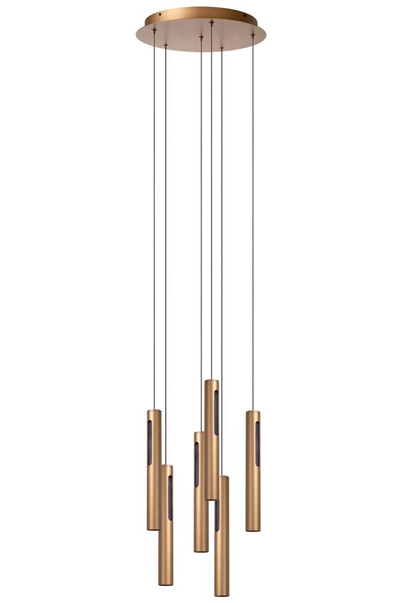 Lucide Premium Griffith - Hanglamp - Ø 38 cm - LED Dimb. - 6x7,6W 2700K/4000K - Brons Lucide Premium Griffith - Hanglamp - Ø 38 cm - LED Dimb. - 6x7,6W 2700K/4000K - Brons
