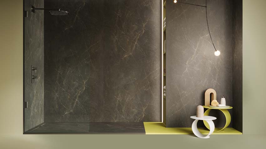 Wandpaneel Signature St. Laurent SPC naadloos marmerlook 120x280x0,4cm