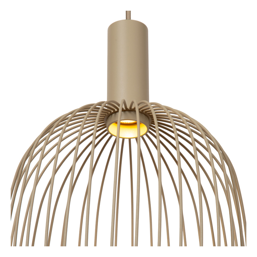 Hanglamp - Taupe - 50x50x160cm - 3xGU10 (MR11)