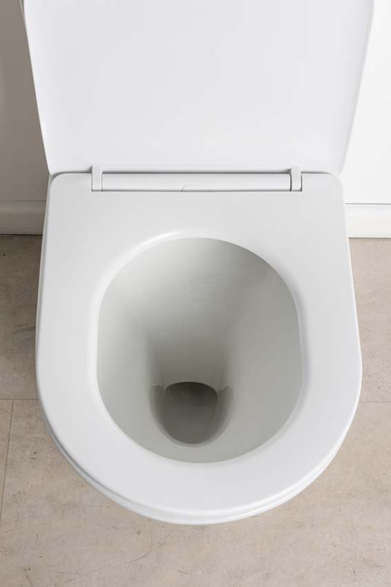 Toilettes sur pied Gerok sans rebord blanc