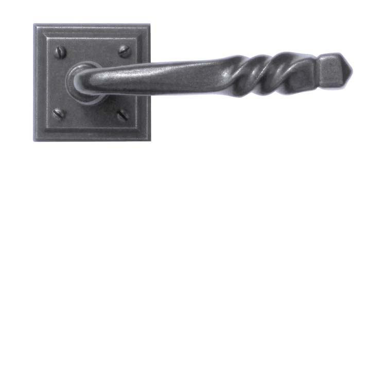 Poignée de porte pro prato fer carré sans rosace