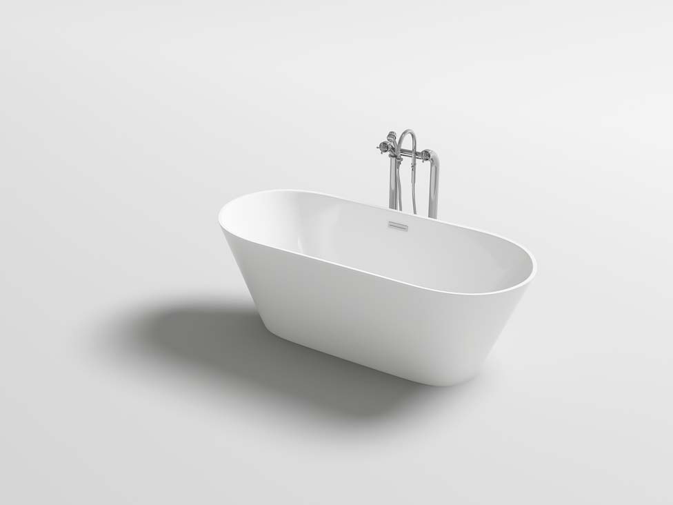 Vrijstaand bad Belle glanzend wit 170x80cm